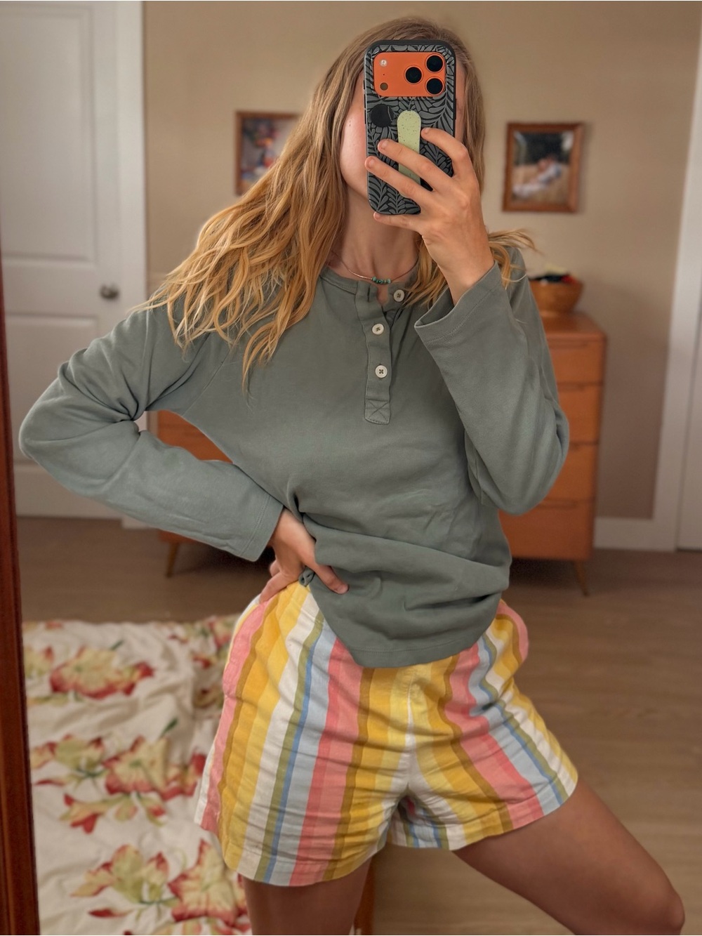 Kate Quinn Organic Cotton Long-Sleeve Henley